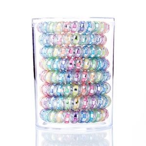 Girly Coil Hair Ties, Spiral Ties, Hair Coils -8pc